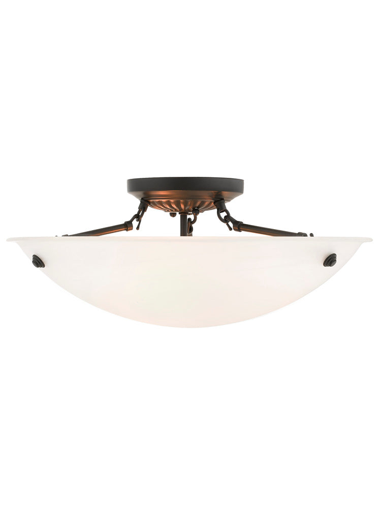 Livex Lighting OASIS 4274-07 Flush Mount Contemporary - Bronze