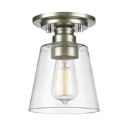1 Light Flush Mount Light-Clear and