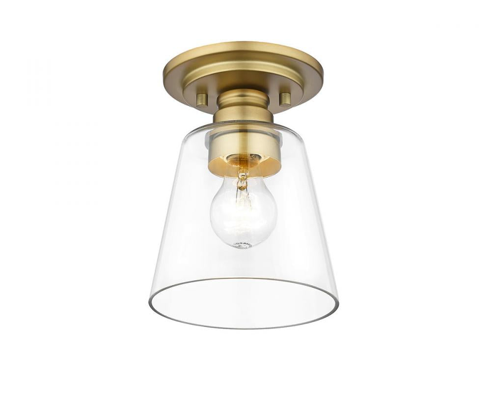 Z-Lite Lighting 428F1-OBR Flush Mount Contemporary - Brass