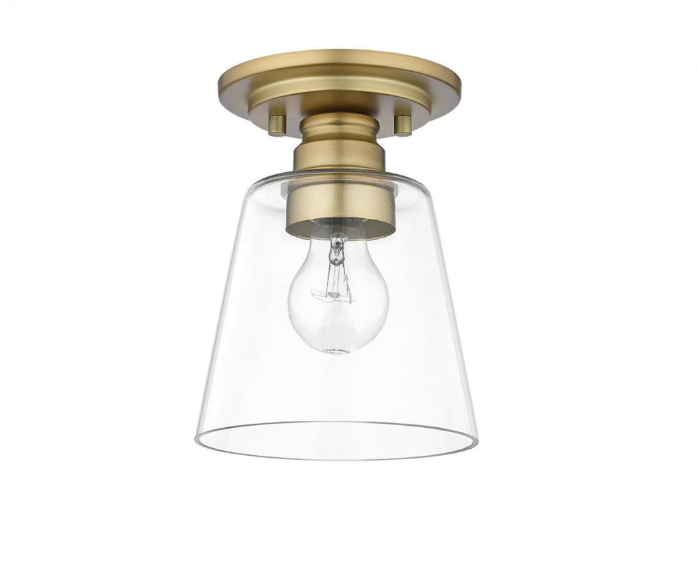 Z-Lite Lighting 428F1-OBR Flush Mount Contemporary - Brass