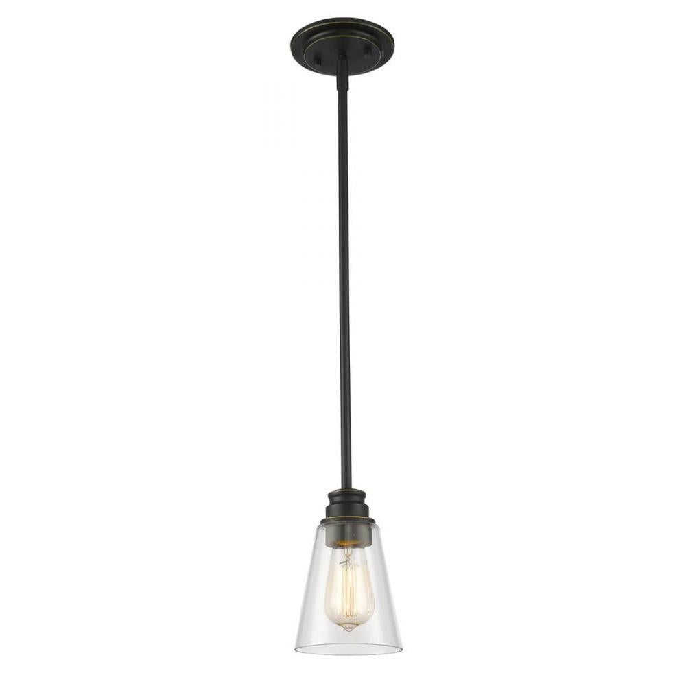 1 Light Pendant-Clear