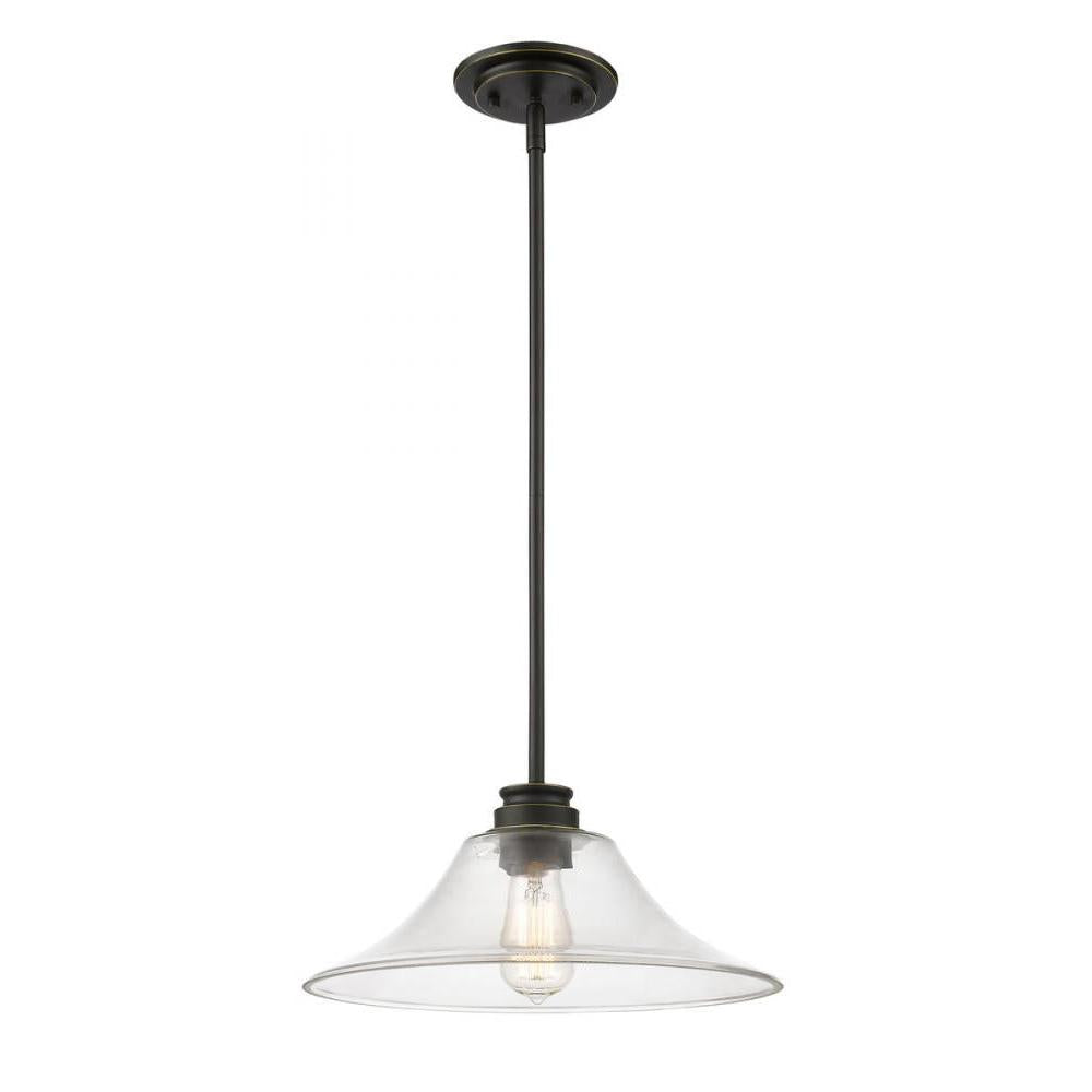 1 Light Pendant-Clear