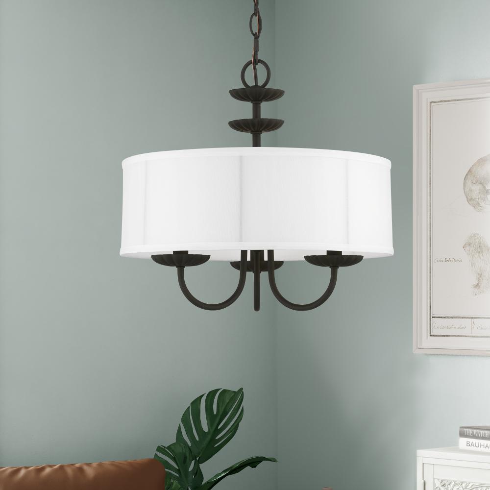 Livex Lighting BROOKDALE 42983-04 Pendant Transitional - Black