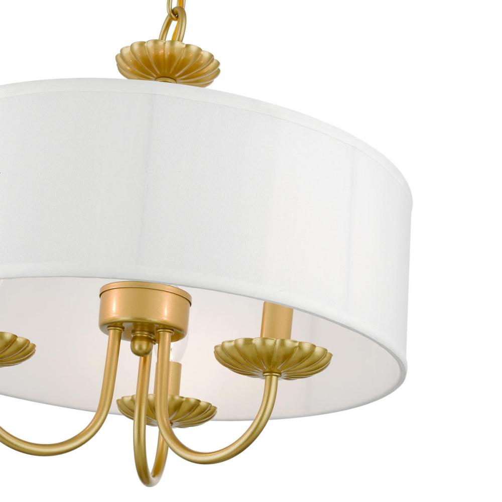 Livex Lighting BROOKDALE 42983-33 Pendant Transitional - Soft Gold