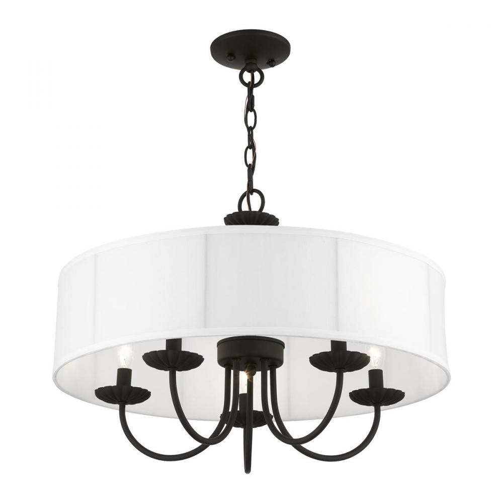 Livex Lighting BROOKDALE 42985-04 Pendant Transitional - Black