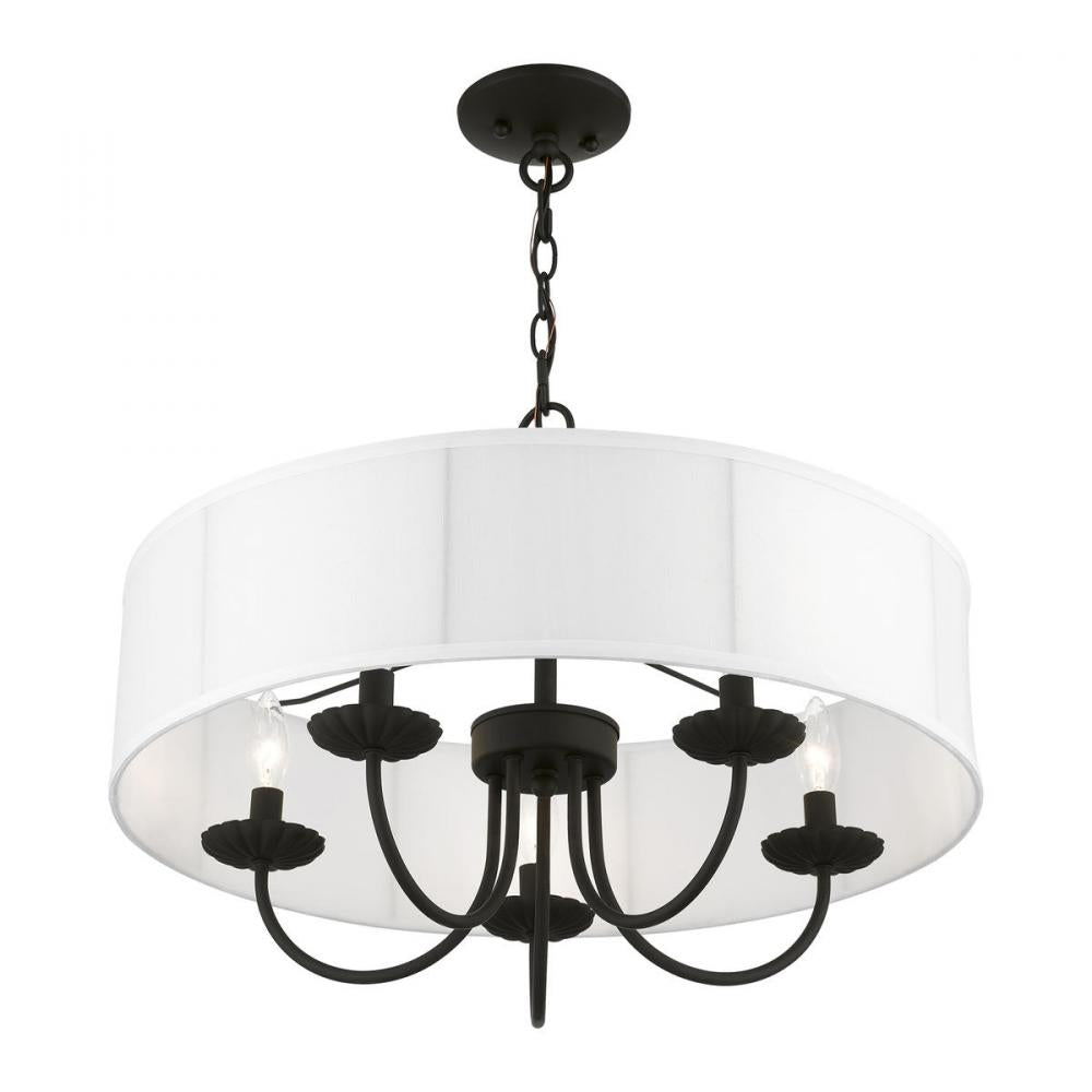 Livex Lighting BROOKDALE 42985-04 Pendant Transitional - Black