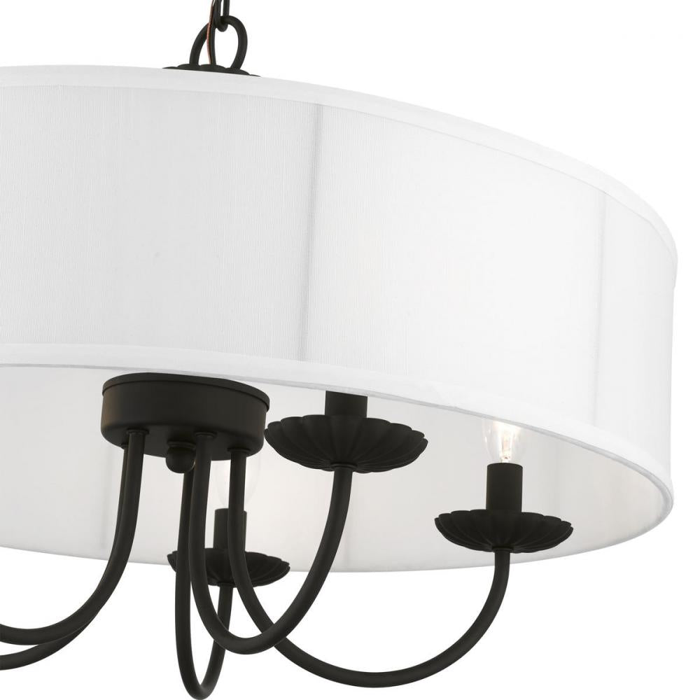 Livex Lighting BROOKDALE 42985-04 Pendant Transitional - Black