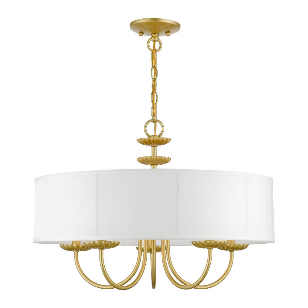 Livex Lighting BROOKDALE 42985-33 Pendant Transitional - Soft Gold