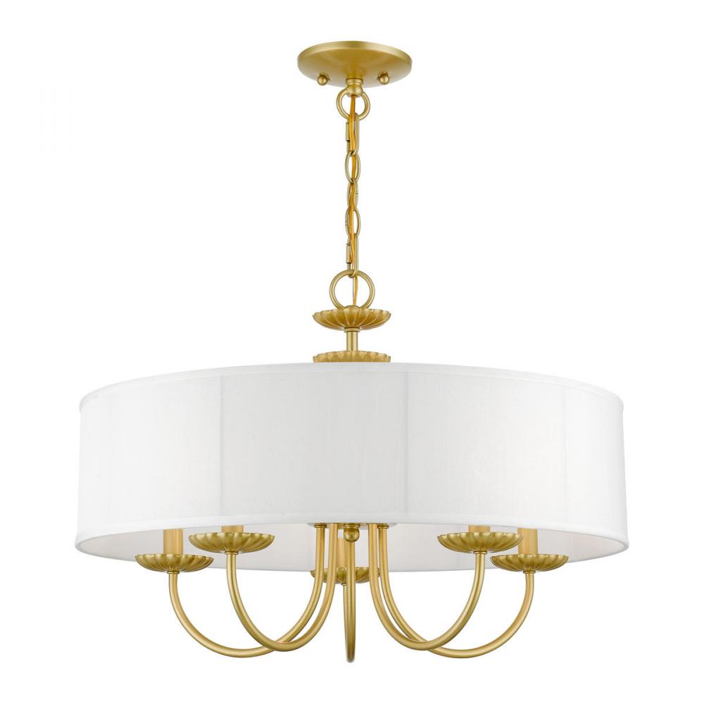 Livex Lighting BROOKDALE 42985-33 Pendant Transitional - Soft Gold