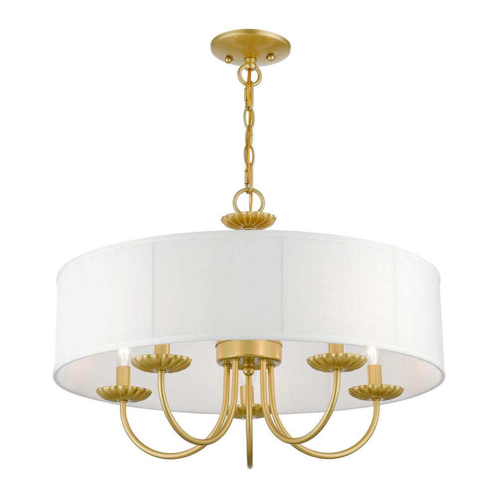 Livex Lighting BROOKDALE 42985-33 Pendant Transitional - Soft Gold