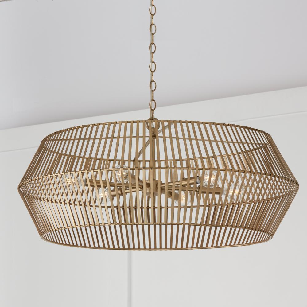 Capital Lighting KAIYA 430361MA Chandelier Art Deco - Matte Brass