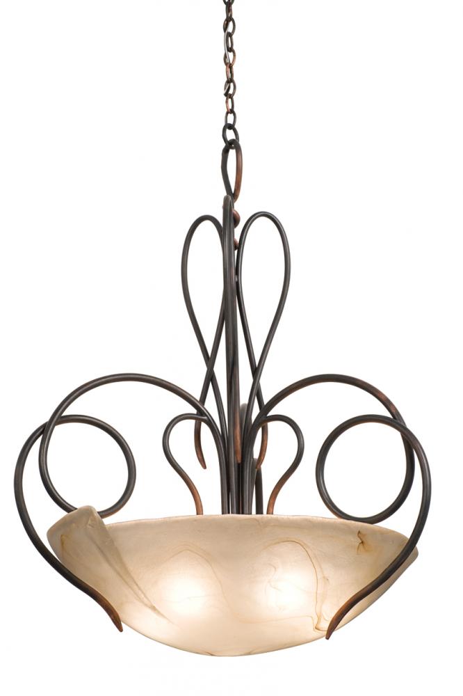 Kalco Lighting TRIBECCA 4306TO/ANTQ Pendant Transitional - Brown