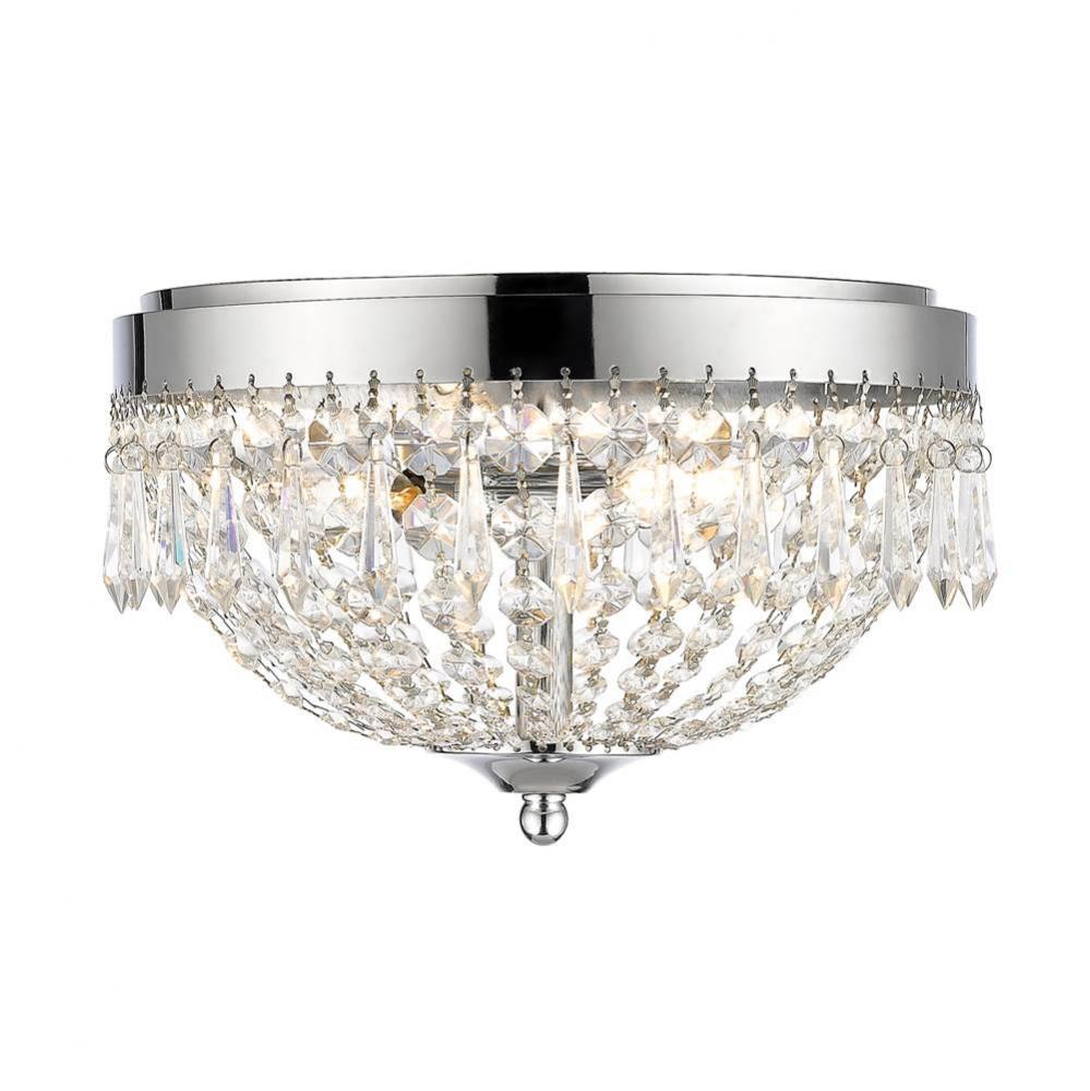 Z-Lite Lighting CHROMES 431F3-CH Flush Mount - Chrome