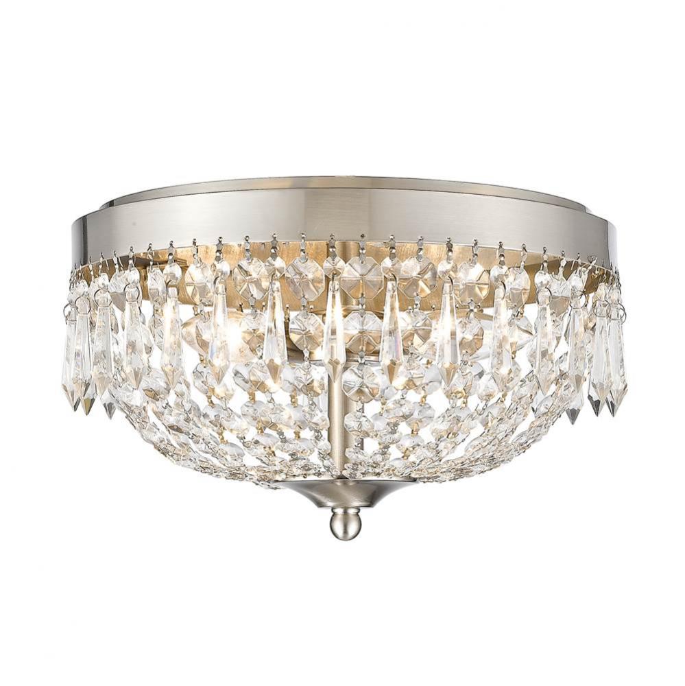 Z-Lite Lighting NICKEL TONES 431F4-BN Flush Mount - Nickel