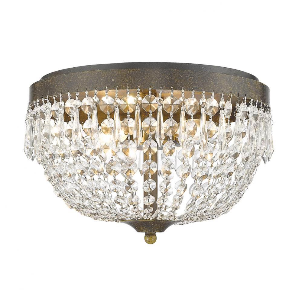 Z-Lite Lighting GOLD TONES 431F4-GB Flush Mount - Bronze