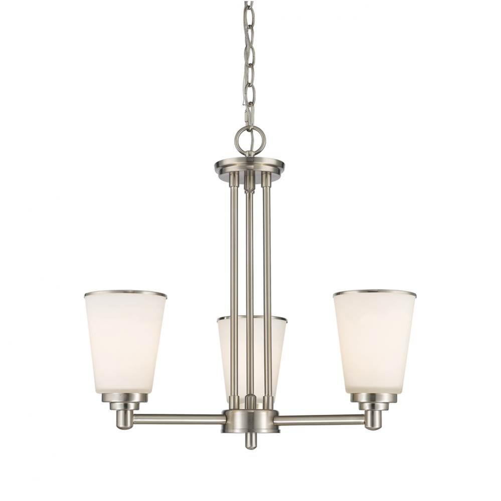 Z-Lite Lighting NICKEL TONES 432-3BN Chandelier - Nickel