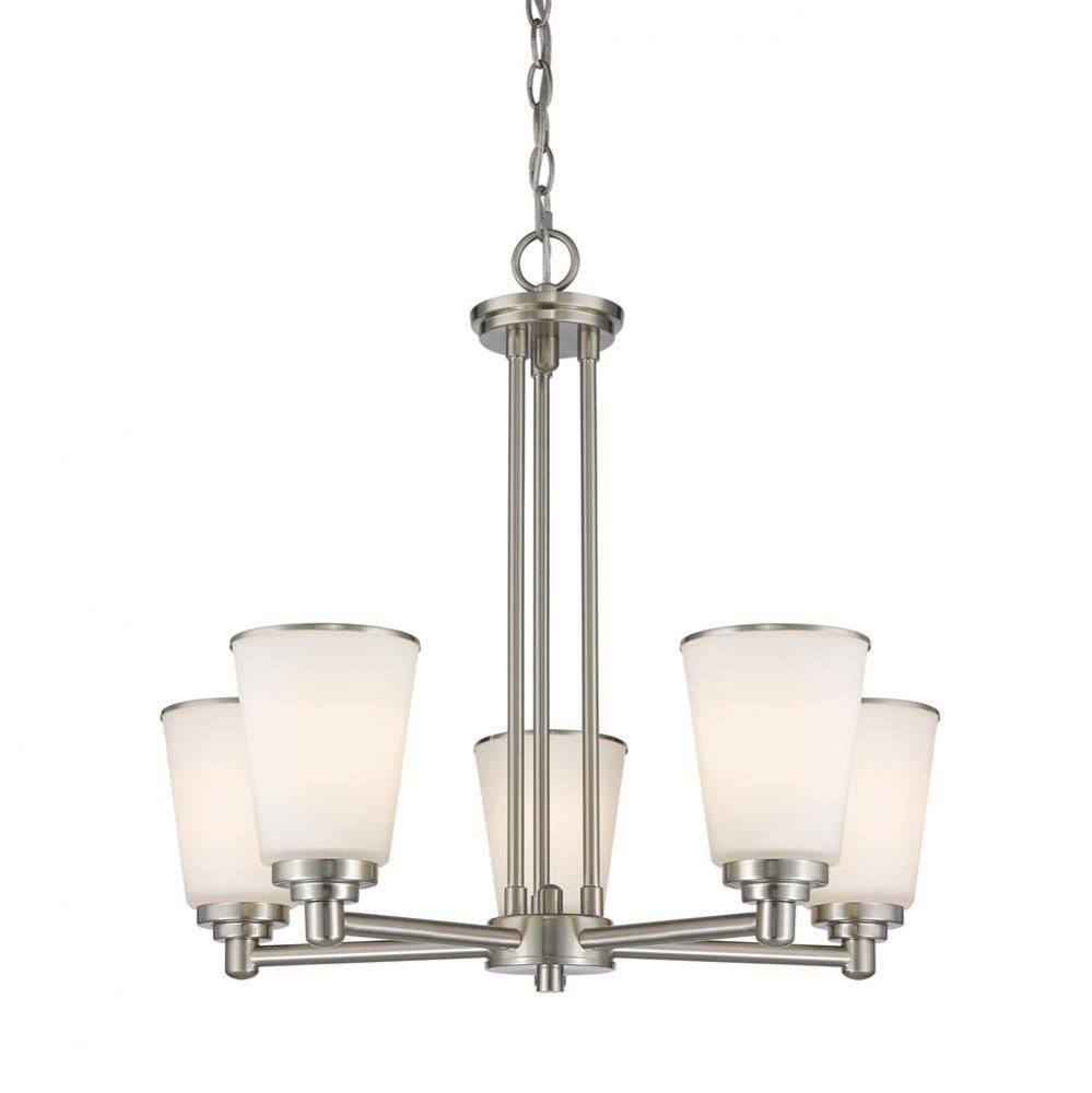 Z-Lite Lighting NICKEL TONES 432-5BN Chandelier - Nickel