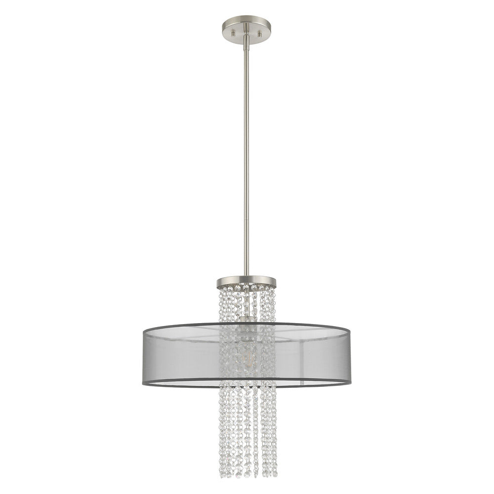 Livex Lighting BELLA VISTA 43204-91 Pendant Contemporary - Brushed Nickel