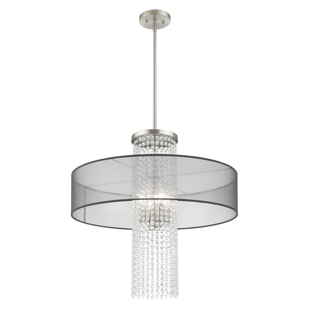 Livex Lighting BELLA VISTA 43205-91 Pendant Contemporary - Brushed Nickel