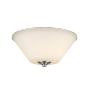 2 Light Flush Mount Light-Matte Opal