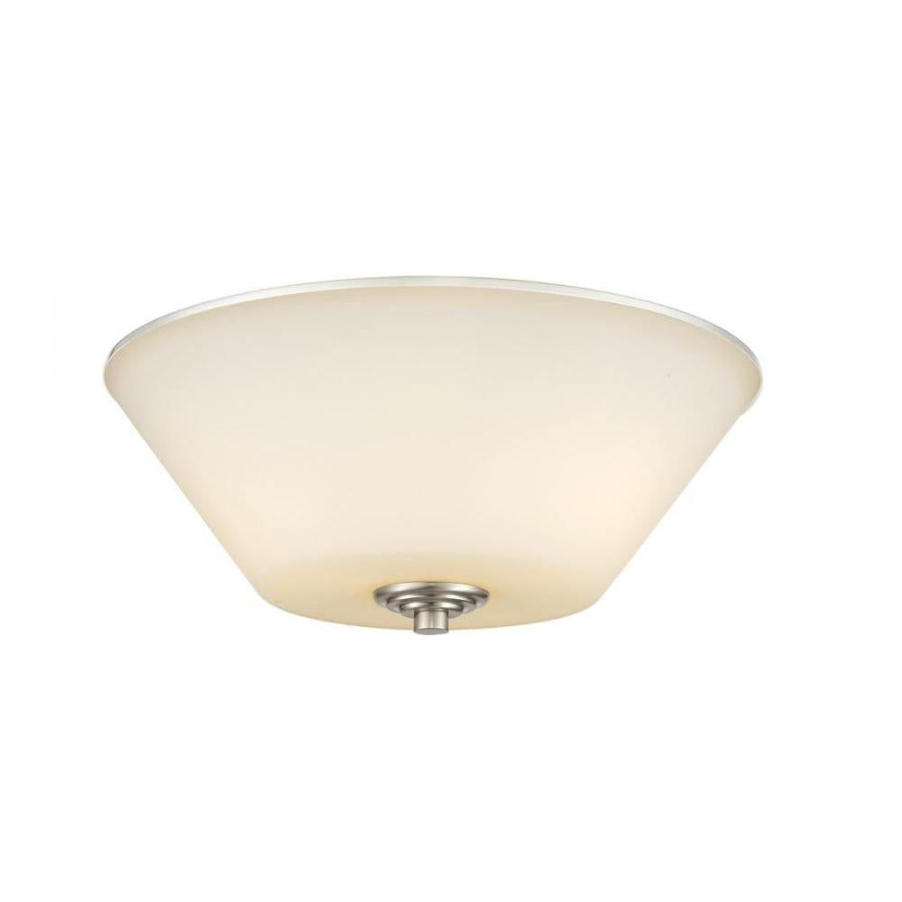 3 Light Flush Mount Light-Matte Opal
