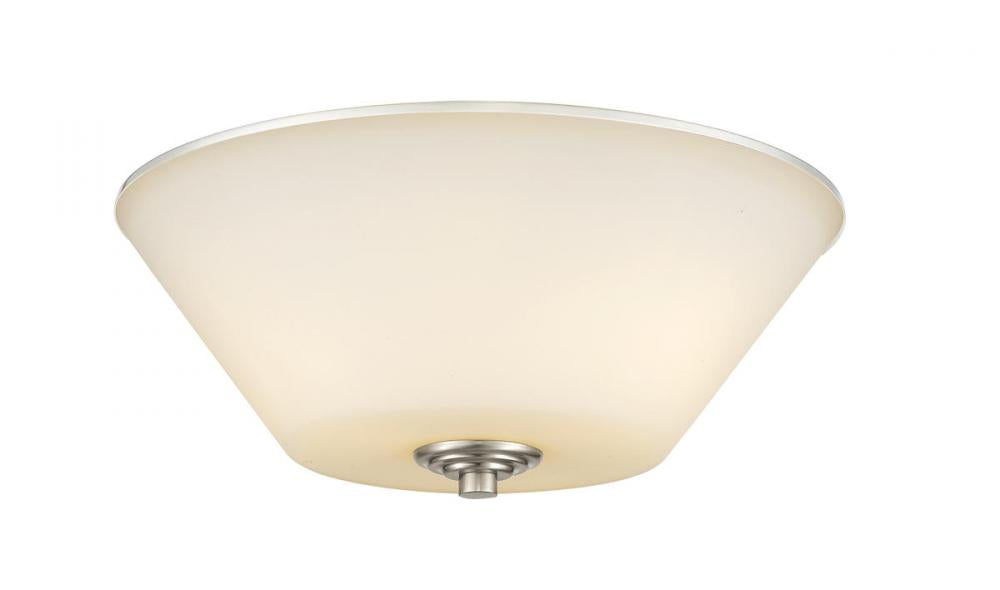 Z-Lite Lighting 432F3-BN Flush Mount Traditional - Nickel