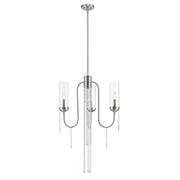 3 Light Chandelier-Clear