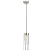 1 Light Pendant-Clear