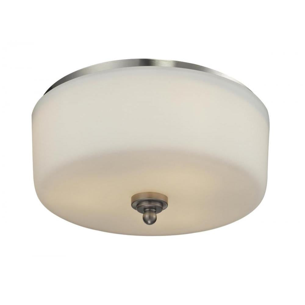 3 Light Flush Mount Light-Matte Opal
