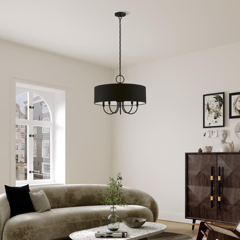 Livex Lighting BAINBRIDGE 43445-04 Pendant Transitional - Black