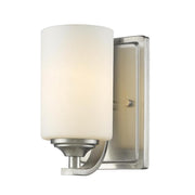 1 Light Wall Sconce-Matte Opal