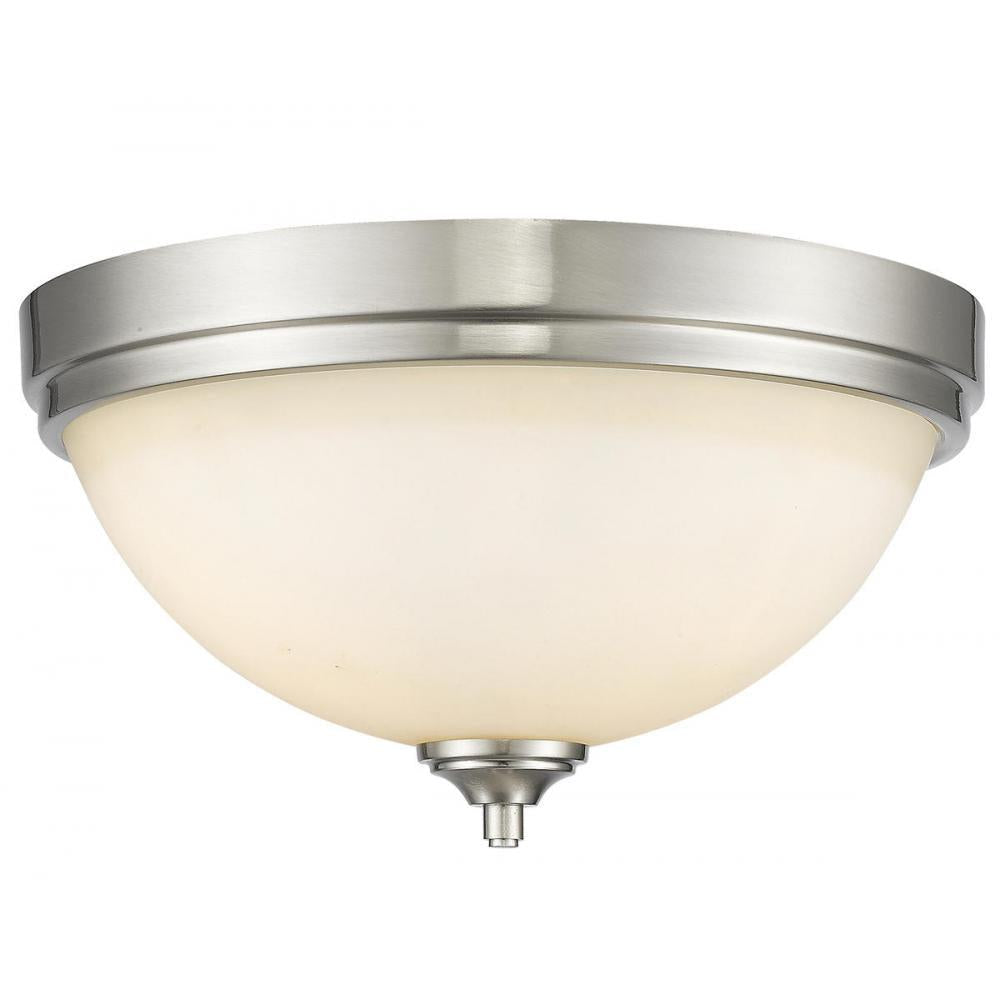 3 Light Flush Mount Light-Matte Opal