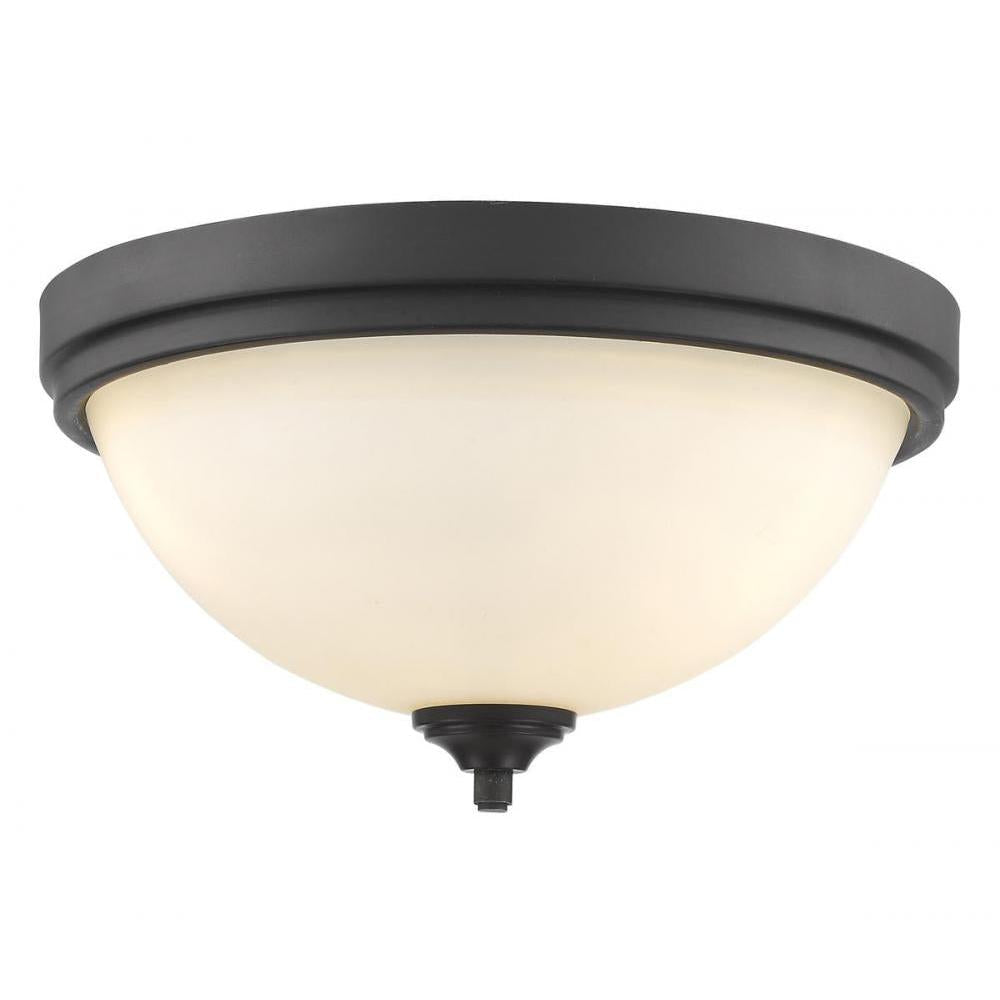 3 Light Flush Mount Light-Matte Opal