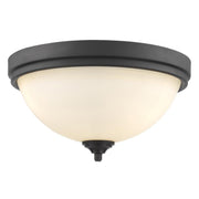 3 Light Flush Mount Light-Matte Opal