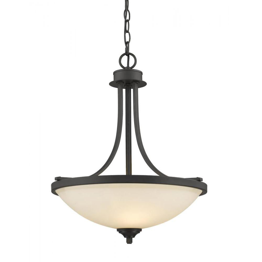 3 Light Pendant-Matte Opal