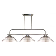 3 Light Billiard Table Light -Brushed Nickel