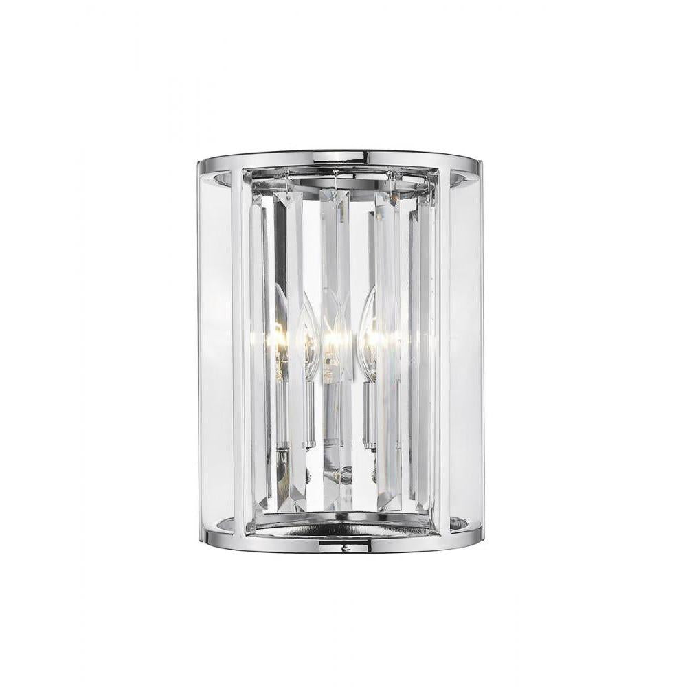 2 Light Wall Sconce-Clear