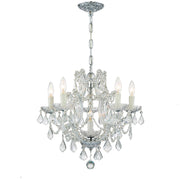 Crystorama Maria Theresa 4405-CH-CL-I – 20 Inch – 6 Light – Chandelier – Clear Crystal – Polished Chrome – Dry Rated