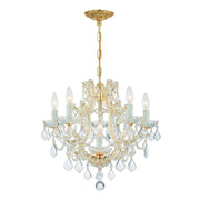 Crystorama Lighting 4405-GD-CL-SAQ Chandelier, UL Dry Rated, Gold