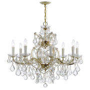 Crystorama Lighting 4408-GD-CL-SAQ Chandelier, UL Dry Rated, Gold