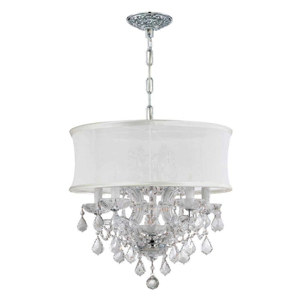 Crystorama BRENTWOOD 4415-CH-SMW-CL-S Mini Chandelier Contemporary - Polished Chrome