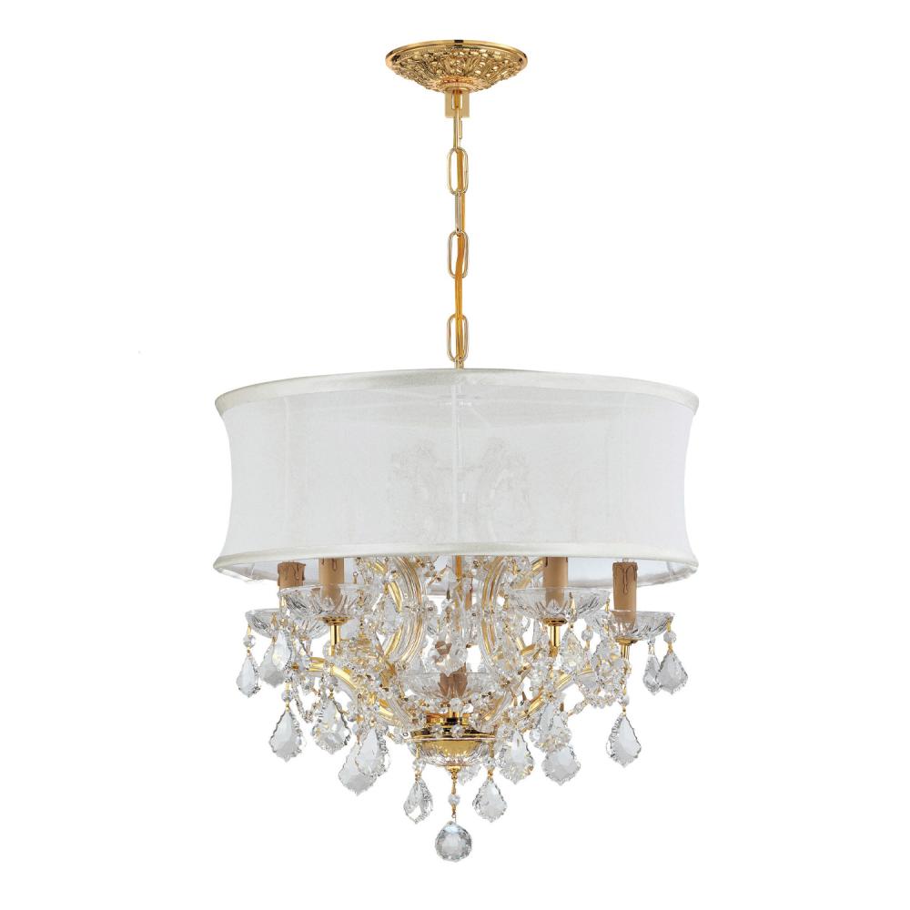 Crystorama BRENTWOOD 4415-GD-SMW-CLM Mini Chandelier Contemporary - Gold