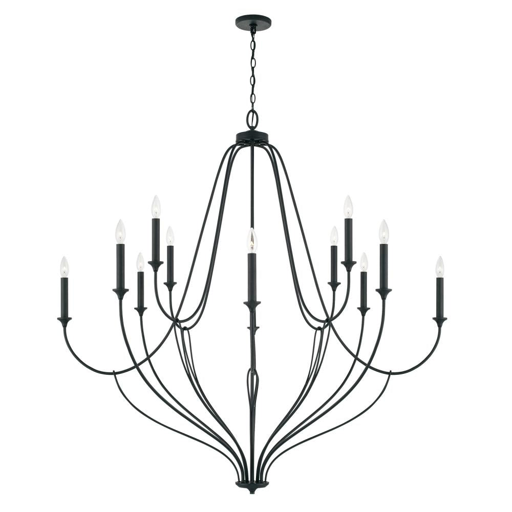 Capital Lighting BENTLEY 441601BI Chandelier Transitional - Black Iron