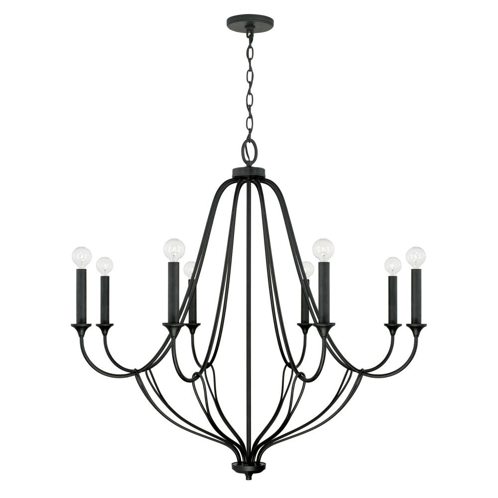 Capital Lighting BENTLEY 441681BI Chandelier Transitional - Black Iron