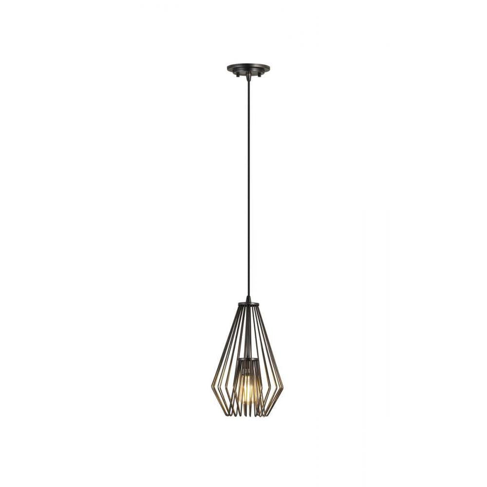 1 Light Pendant-Plated Bronze