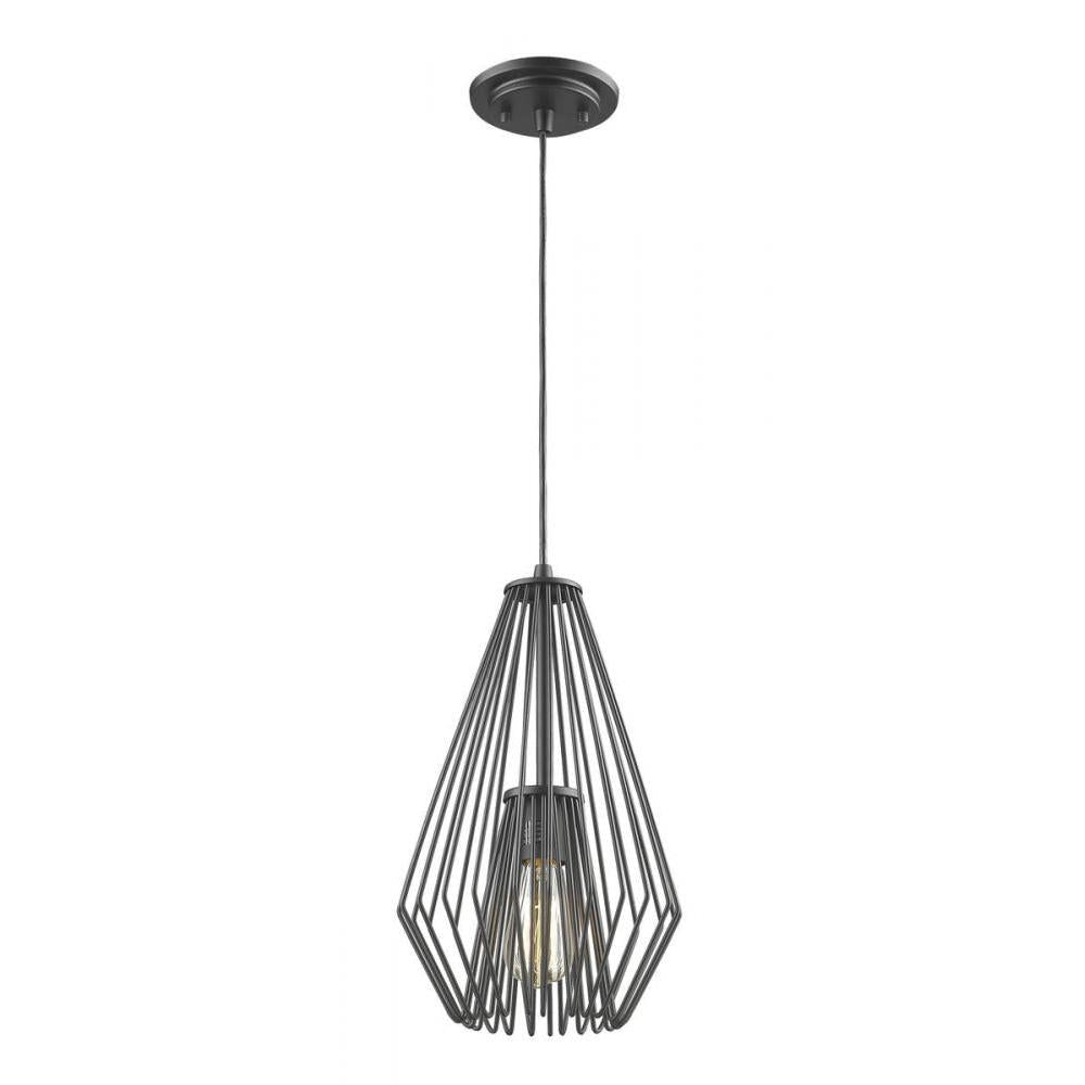 1 Light Pendant-Matte Black