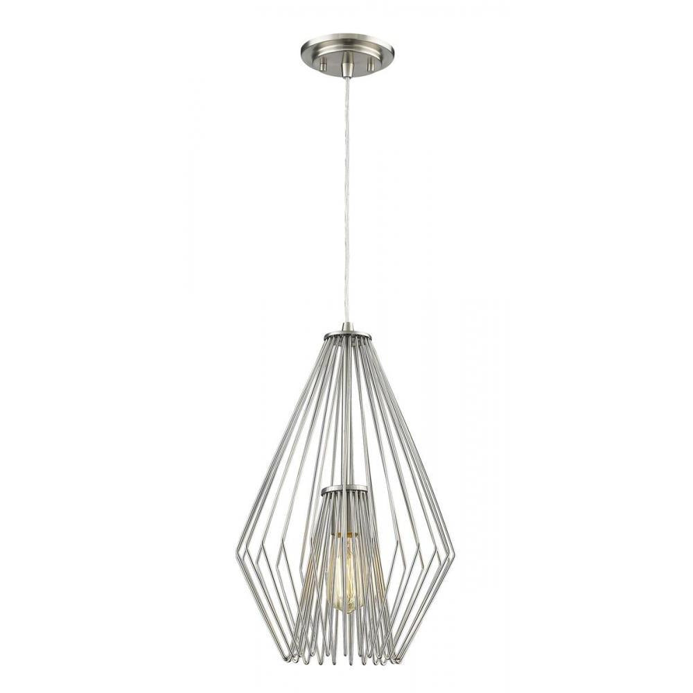 1 Light Pendant-Brushed Nickel