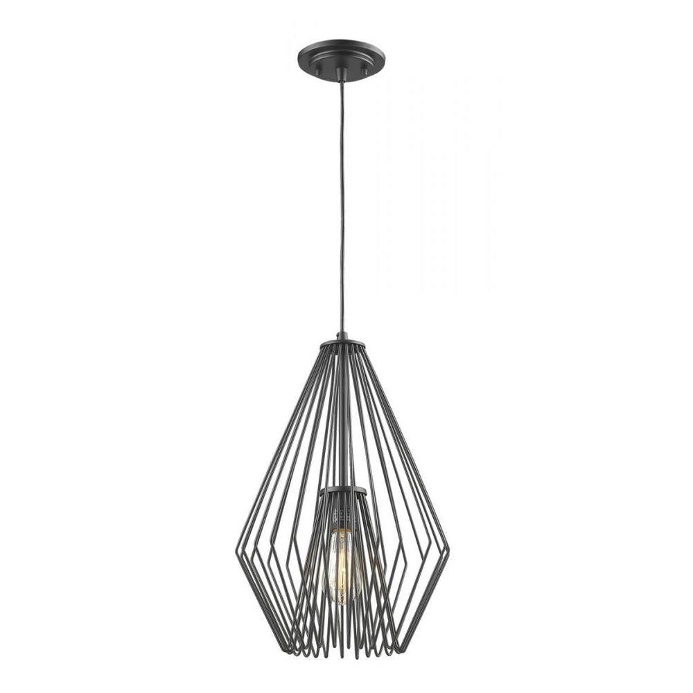 Z-Lite Lighting 442MP12-MB Pendant Contemporary - Black