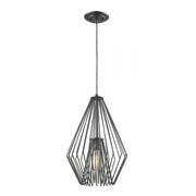 1 Light Pendant-Matte Black