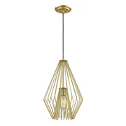 1 Light Pendant-Metallic Gold